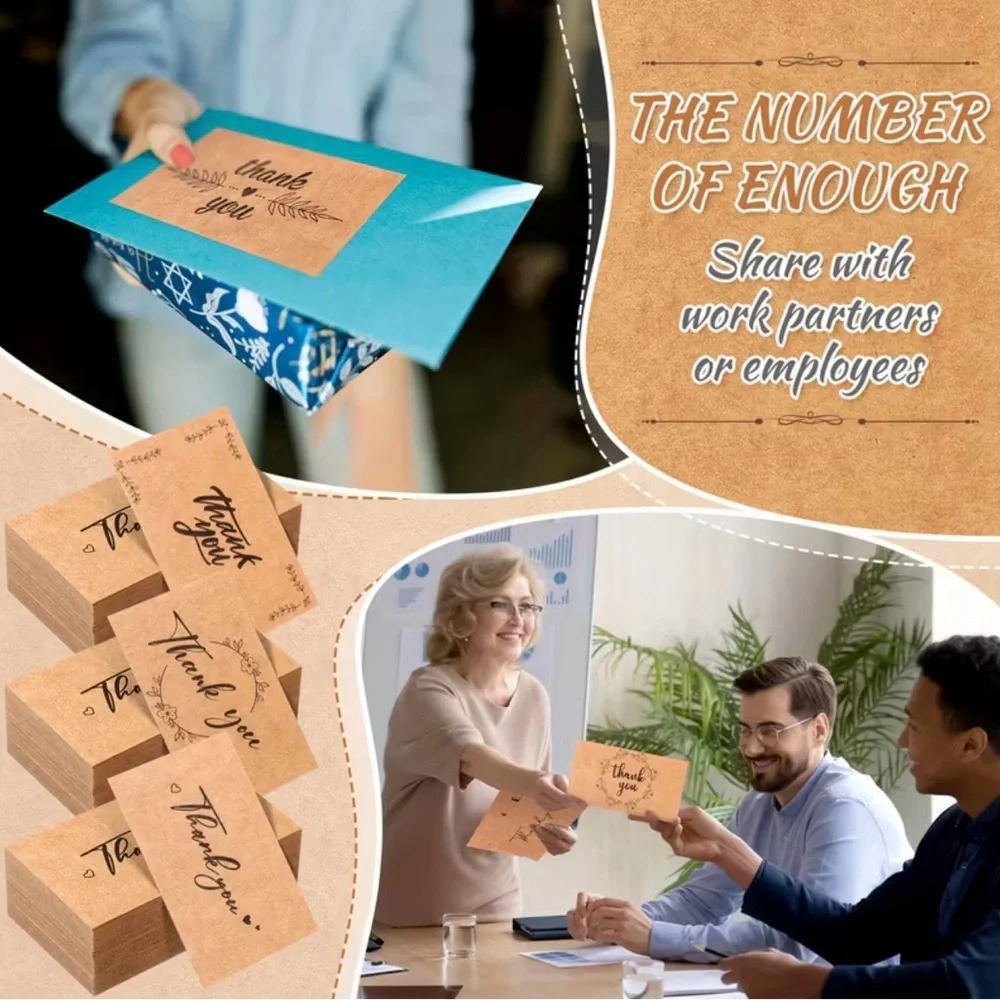100 Assorted Thank You Cards